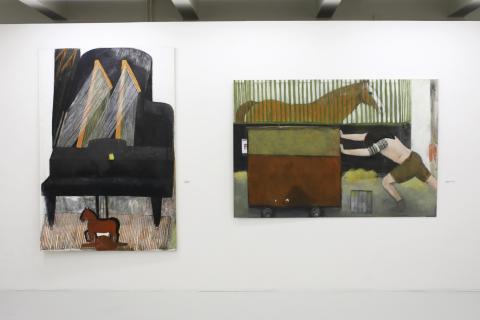 Jarmila Sabová Džuppová - Páv a bažant podľa vzoru dub