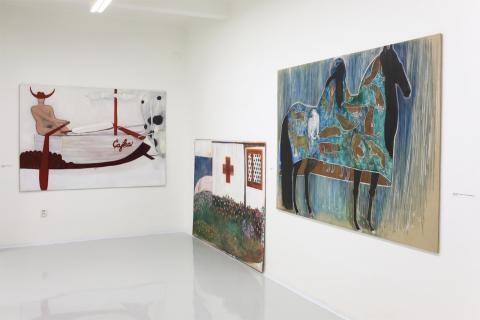 Jarmila Sabová Džuppová - Páv a bažant podľa vzoru dub