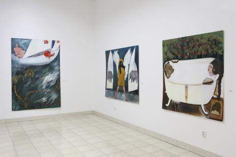 Jarmila Sabová Džuppová - Páv a bažant podľa vzoru dub